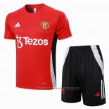 Tracksuit Manchester United Short Sleeve 2024-2025 Red - Shorts