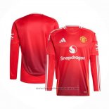 Manchester United Home Shirt Long Sleeve 2024-2025