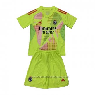 Real Madrid Goalkeeper Shirt Fourth Shirt Kids 2024-2025