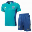 Tracksuit Ajax Short Sleeve 2024-2025 Green - Shorts