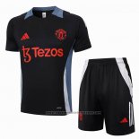 Tracksuit Manchester United Short Sleeve 2024-2025 Black - Shorts