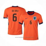 Holland Player de Vrij Home Shirt 2024-2025
