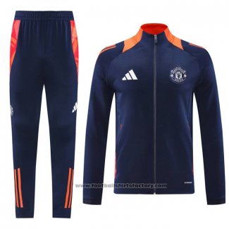 Jacket Tracksuit Manchester United Kids 2024-2025 Blue