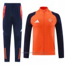 Jacket Tracksuit Manchester United Kids 2024-2025 Orange