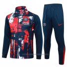 Jacket Tracksuit Paris Saint-Germain 2024-2025 Red and Blue