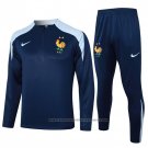 Sweatshirt Tracksuit France Kids 2024-2025 Blue