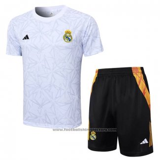 Tracksuit Real Madrid Short Sleeve 2024-2025 White - Shorts