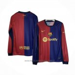 Barcelona Home Shirt Long Sleeve 2024-2025