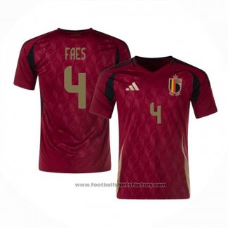 Belgium Player Faes Home Shirt 2024