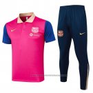 Conjunto Polo Barcelona 2024-2025 Red