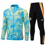 Jacket Tracksuit Real Madrid Dragon Shirt 2024-2025 Blue