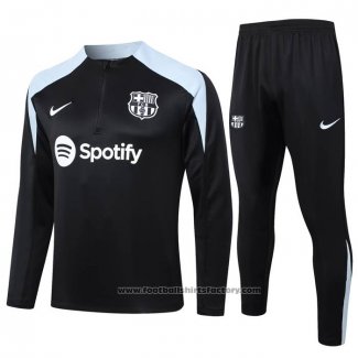 Sweatshirt Tracksuit Barcelona 2024-2025 Black and Grey