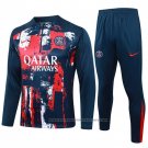 Sweatshirt Tracksuit Paris Saint-Germain Kids 2024-2025 Blue