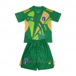 Italy Goalkeeper Shirt Kids 2024-2025 Green