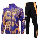 Jacket Tracksuit Real Madrid Dragon Shirt 2024-2025 Purpura