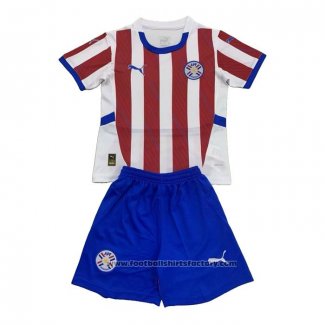 Paraguay Home Shirt Kids 2024