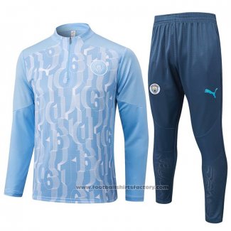 Sweatshirt Tracksuit Manchester City 2024-2025 Blue