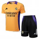 Tracksuit Real Madrid Short Sleeve 2024-2025 Yellow - Shorts