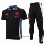 Conjunto Polo Manchester United 2024-2025 Black