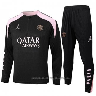 Sweatshirt Tracksuit Real Madrid Kids 2024-2025 Black