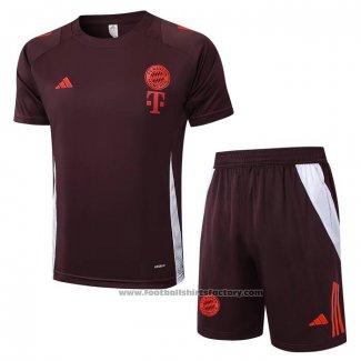 Tracksuit Bayern Munich Short Sleeve 2024-2025 Red - Shorts