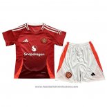 Manchester United Home Shirt Kids 2024-2025