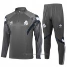 Sweatshirt Tracksuit Real Madrid 2024-2025 Grey