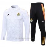 Sweatshirt Tracksuit Real Madrid Kids 2024-2025 White