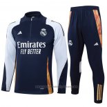 Sweatshirt Tracksuit Real Madrid Kids 2024-2025 Blue