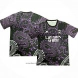 Thailand Real Madrid Dragon Shirt 2024-2025 Black Purpura