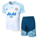 Tracksuit Manchester City Short Sleeve 2024-2025 Blue - Shorts