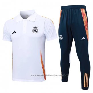 Conjunto Polo Real Madrid 2024-2025 White