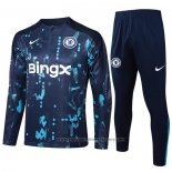 Sweatshirt Tracksuit Chelsea Kids 2024-2025 Blue Oscuro