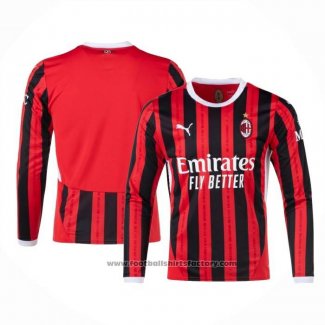 AC Milan Home Shirt Long Sleeve 2024-2025