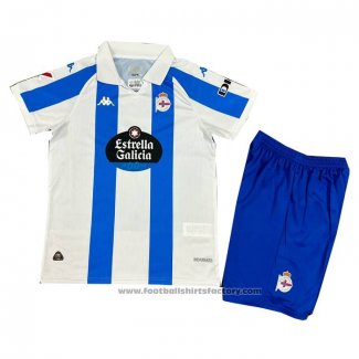 Deportivo La Coruna Home Shirt Kids 2024-2025