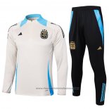 Sweatshirt Tracksuit Argentina Kids 2024-2025 Yellow