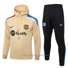 Sweatshirt Tracksuit Barcelona 2024-2025 Yellow