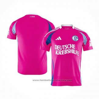 Thailand Schalke 04 Goalkeeper Shirt Pink October 2024-2025