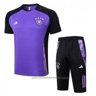 Tracksuit Germany Short Sleeve 2024-2025 Purpura - Shorts