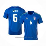 Italy Player Gatti Home Shirt 2024-2025