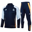 Jacket Tracksuit Real Madrid Kids 2024-2025 Blue Oscuro