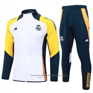 Jacket Tracksuit Real Madrid Kids 2024-2025 White