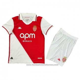 Monaco Home Shirt Kids 2024-2025