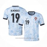 Portugal Player N.mendes Away Shirt 2024