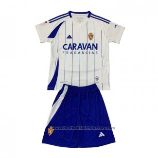 Real Zaragoza Home Shirt Kids 2024-2025