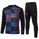 Sweatshirt Tracksuit Barcelona Kids 2024-2025 Black