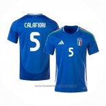 Italy Player Calafiori Home Shirt 2024-2025