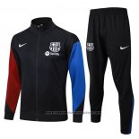 Jacket Tracksuit Barcelona Kids 2024-2025 Black