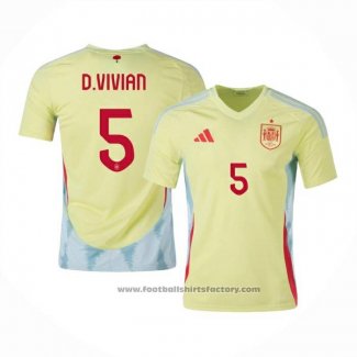 Spain Player D.vivian Away Shirt 2024