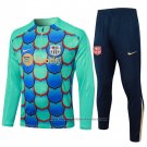 Sweatshirt Tracksuit Barcelona Kids 2024-2025 Green